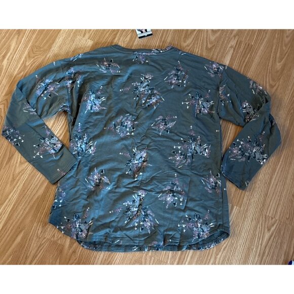 Catherine Malandrino Shirt Size L Womens Long Sleeve Floral Print Top - Picture 6 of 7